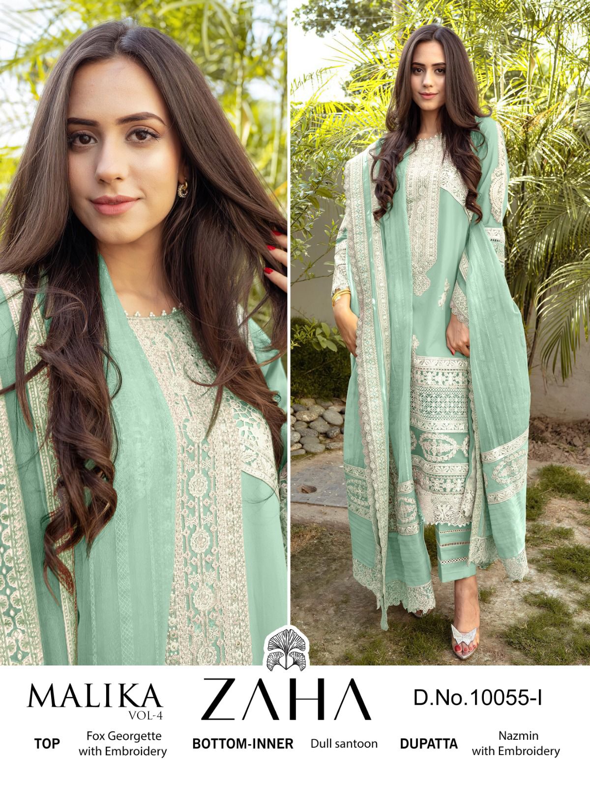 Malika Vol 4 By Zaha Designer Pakistani Suits Catalog
